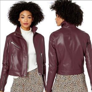 COPY - New BLANKNYC Burgundy Moto Jacket